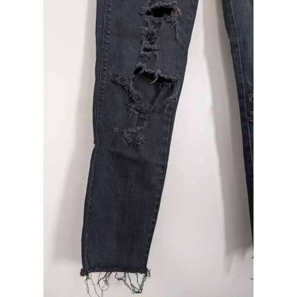 Madewell Skinny Low Rise Super Distressed Jeans - Picture 5 of 9